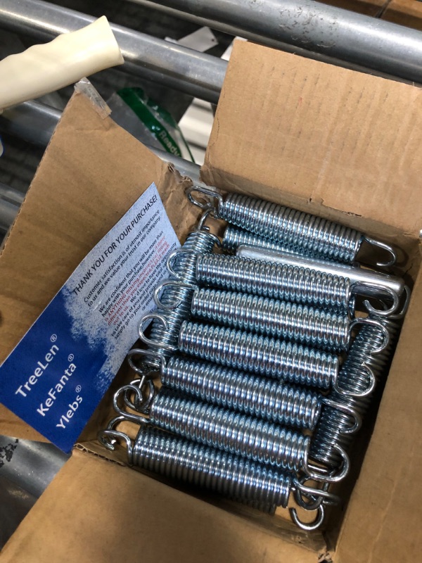 Photo 1 of 5.5-7 Inch Trampoline Springs Heavy Duty Stainless Steel Replacement?Springs, Set of 16
