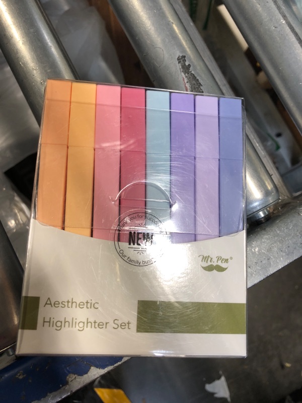 Photo 1 of Mr. Pen- Aesthetic Highlighters, 8 pcs, Chisel Tip, Assorted Colors, No Bleed Bible Highlighter Pastel, Pastel Highlighter Set, Christmas Gifts, Bible Highlighters and Pens No Bleed, Bible Markers Pastel Colors 8 Pack