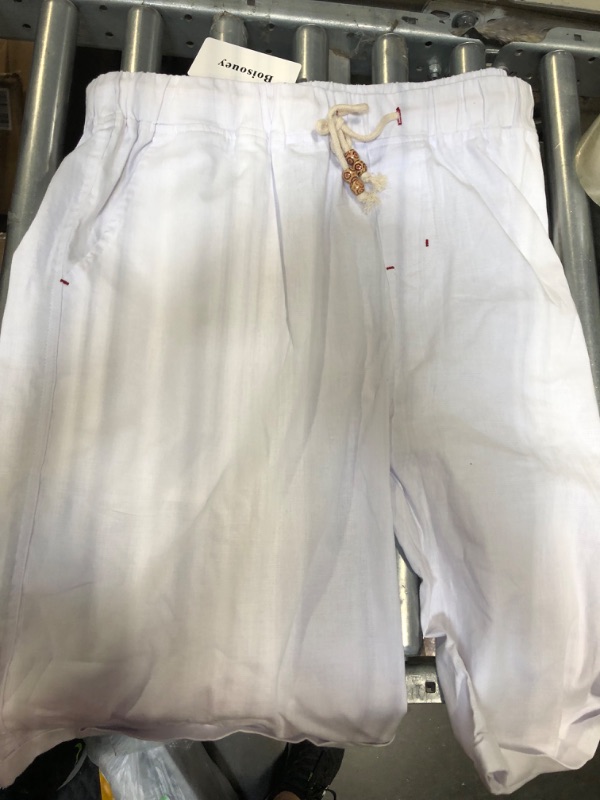 Photo 1 of Boisouey Men's Linen Casual Classic Fit Short Summer Beach Shorts