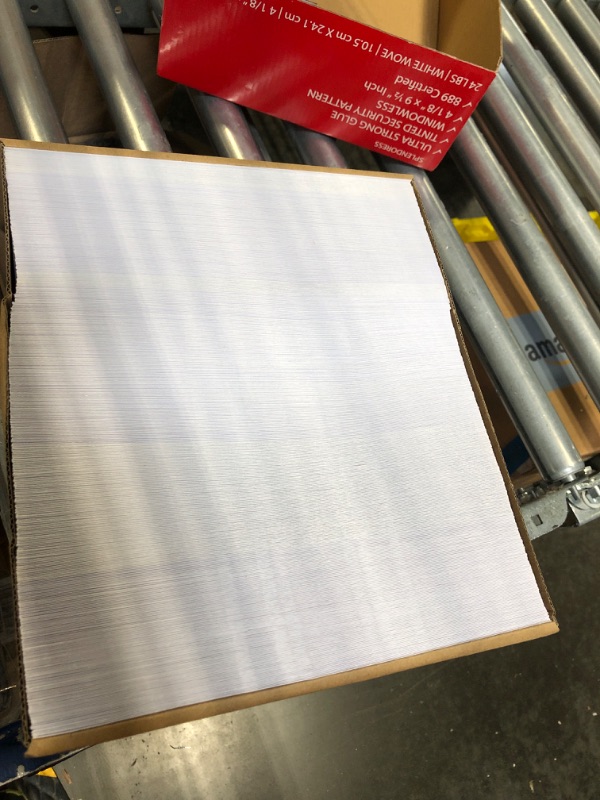 Photo 3 of #10 Envelopes Letter Size Self Seal, Business White Security Tinted Peel and Seal, 500 Pack Windowless, Legal Size Regular Plain Envelopes 4-1/8 x 9-1/2 Inches - 24 LB Envelops 500 Count