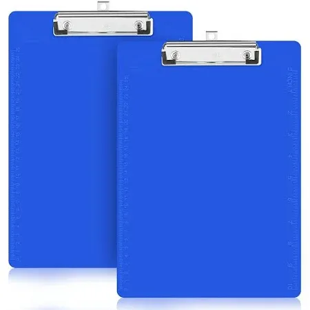 Photo 1 of 2 PK BLUE CLIPBOARD FOLDER