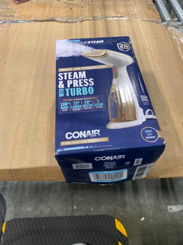 Photo 2 of Conair Turbo ExtremeSteam Handheld Fabric Steamer