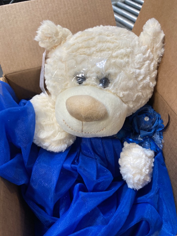 Photo 3 of 20'' Quince Anos Quinceanera Last Doll Teddy Bear with Dress (Centerpiece) B16631-15 (Royal Blue1)