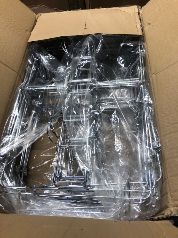 Photo 1 of 10 Pcs Buffet Stand Wire Racks Foldable Chafing Wire Rack for Dish Warmer Buffet Wire Frame Full Size for Dish Serving Trays Birthday Wedding Picnic Bbq Camping Catering Party Decorations