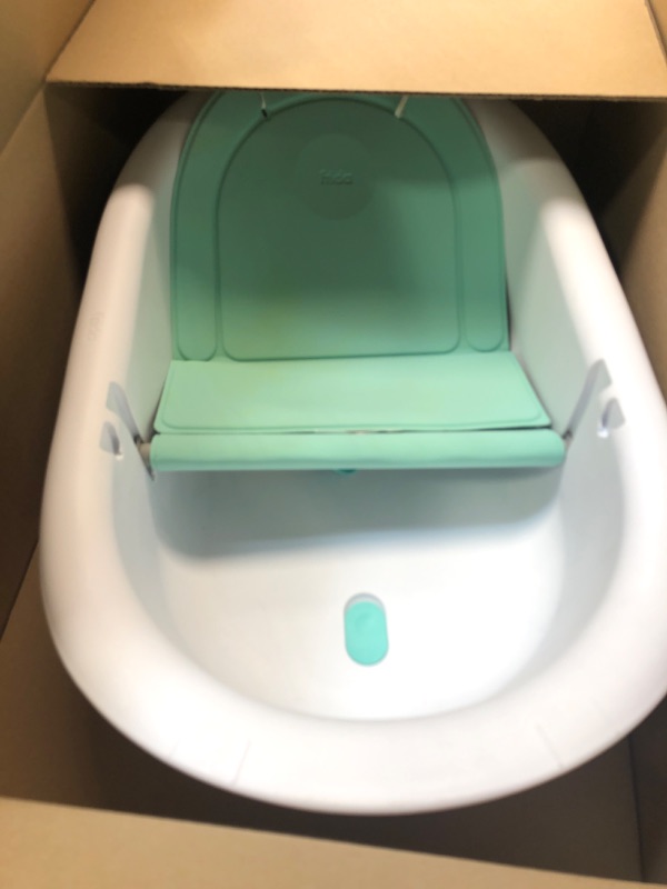 Photo 3 of 4-in-1 Grow-with-Me Bath Tub by Frida Baby Transforms Infant Bathtub to Toddler Bath Seat with Backrest for Assisted Sitting in Tub