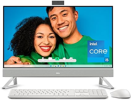 Photo 1 of Dell Inspiron 27 7720 All in One Desktop - 27-inch FHD Display, Intel Core i5-1335U, 16GB DDR4 RAM, 512GB SSD, Intel Iris XE Graphics, Windows 11 Home, Services Included -