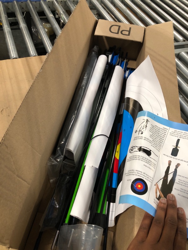 Photo 1 of 45" Bow and Arrow Set for Kids, Archery Beginner Gift with 9 Arrows 2 Target Face, 1 Arm Guard and 1 Quiver, 18 Lb Recurve Bow Kit for Teen Outdoor Sports Game Longbow