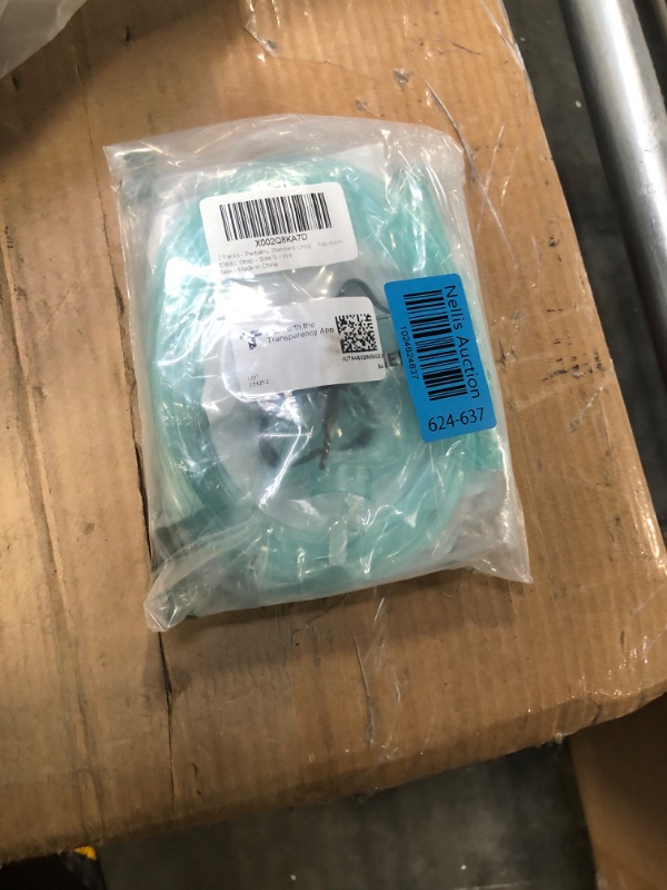 Photo 1 of 2 Package - Oxygen Mask with 6.6' Tubing and Adjustable Elastic Strap Size S(Pediatric Standard)
