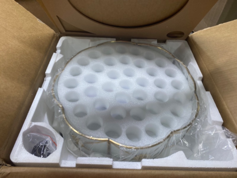 Photo 1 of Moooni 36 Inch Reversible Retractable Ceiling Fan with Lights and Remote Dimmable Led Invisible Chandelier Fan Light Kit for Bedroom Bronze MO-803CF