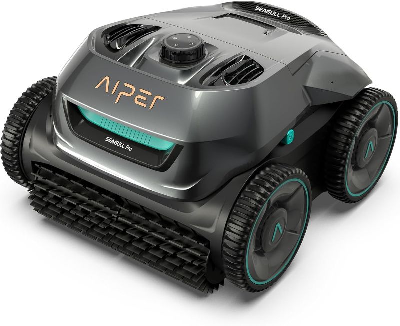 Photo 1 of ***** MAJOR DAMAGED******
AIPER Seagull Pro Cordless Robotic Pool Vacuum Cleaner, Wall Climbing Pool Vacuum Lasts up to 150 Mins, Quad-Motor System, Smart Navigation, Ideal for In-Ground Pools up to 1,600 Sq.ft
