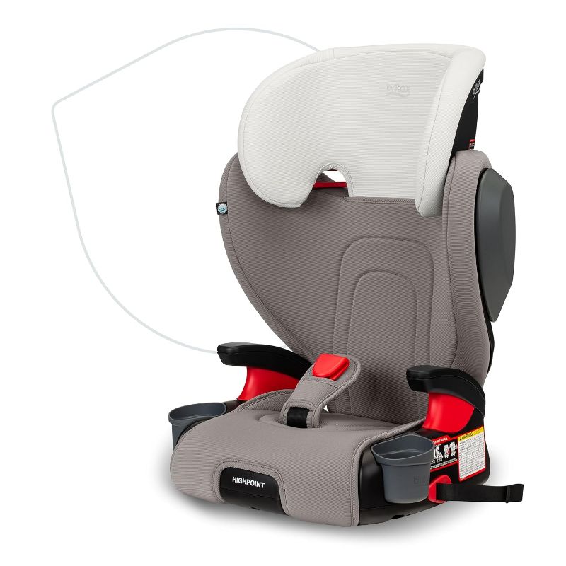 Photo 1 of Britax Highpoint Backless Belt-Positioning Booster Seat, SafeWash Gray Ombre