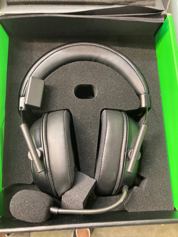 Photo 2 of Razer BlackShark V2 HyperSpeed Wireless Gaming Headset: 280g Lightweight - THX Spatial Audio - Bendable Mic - 50mm Drivers - 2.4GHz, Bluetooth or USB - 70 Hr Battery w/USB Type C Charging - Black