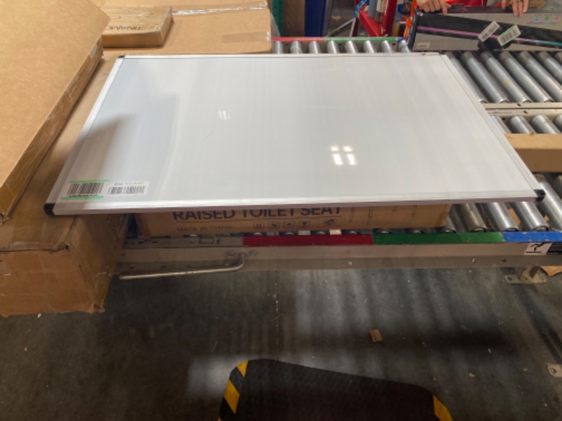 Photo 3 of VIZ-PRO Magnetic Dry Erase Board, 36 X 24 Inches, Silver Aluminium Frame***missing tray**
