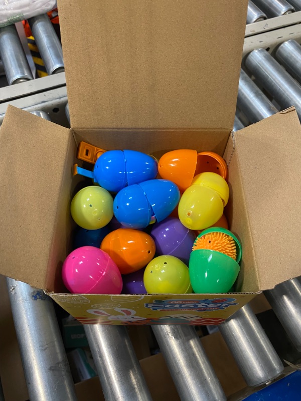 Photo 3 of 36 Packs Prefilled Easter Eggs with Stress Relief Toys, Plastic Easter Eggs with Toys Inside, Easter Basket Stuffers, Surprise Eggs for Easter Hunt, Easter Classroom Prize Supplies