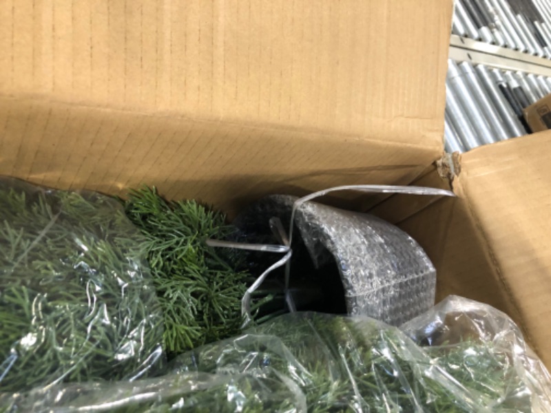 Photo 1 of Outdoor Artificial Topiary Cedar Tree 2Pack Fake Tree 3Ft UV Rated Potted Plants for Porch Decor Faux Pine Plant for Perfect Housewarming Gift 2 3Ft