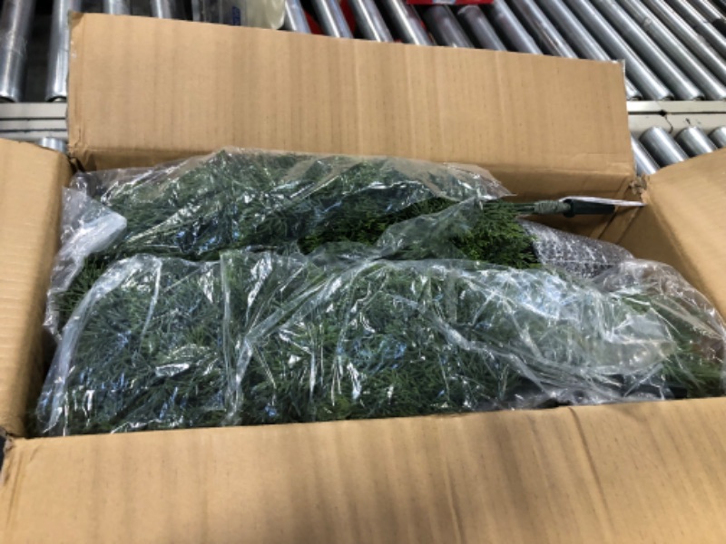 Photo 1 of Outdoor Artificial Topiary Cedar Tree 2Pack Fake Tree 3Ft UV Rated Potted Plants for Porch Decor Faux Pine Plant for Perfect Housewarming Gift 2 3Ft