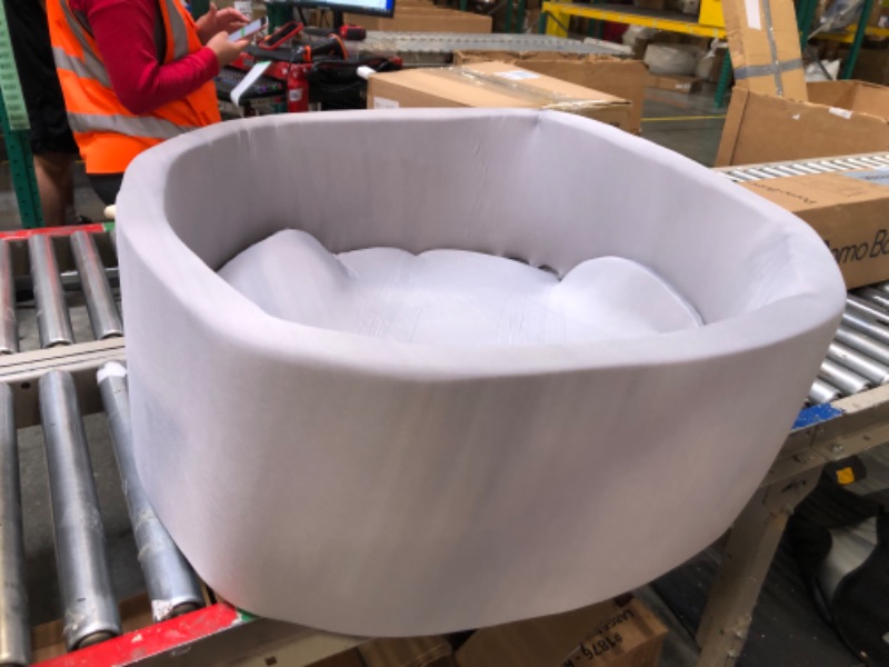 Photo 1 of Detachable Memory Foam Ball Pit for Baby Toddler Soft Round Ball Pool - Grey