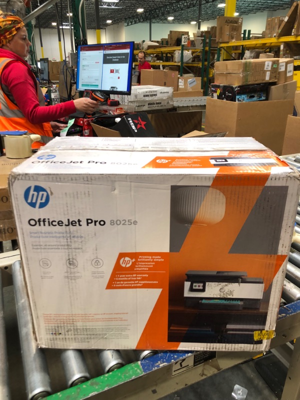 Photo 2 of HP OfficeJet Pro 8025e Wireless Color All-in-One Printer with bonus 6 free months Instant Ink with HP+ (1K7K3A), Gray