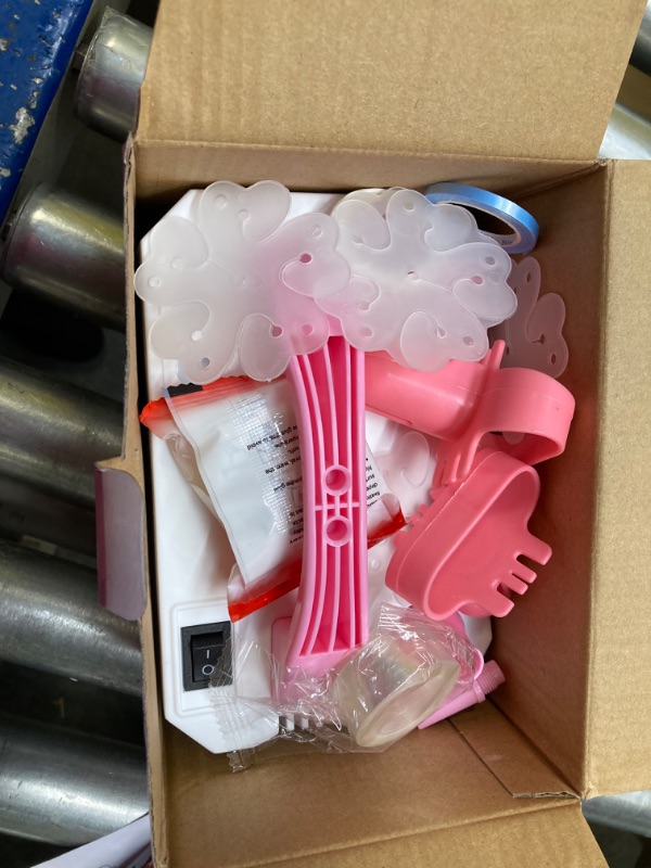 Photo 1 of ***FOR PARTS***Electric Air Balloon Pump, Portable 110V 600W Dual Nozzle Electric Blower Air Pump Inflator for Decoration Party with Balloons, Tying Tool and Accessories (Pink)
 
