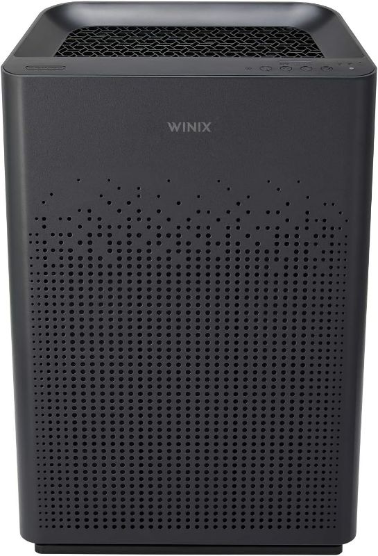 Photo 1 of Winix AM80 True HEPA Air Purifier with Washable Advanced Odor Control (AOC) Carbon Filter, 360sq ft Room Capacity, Dark Grey, Large