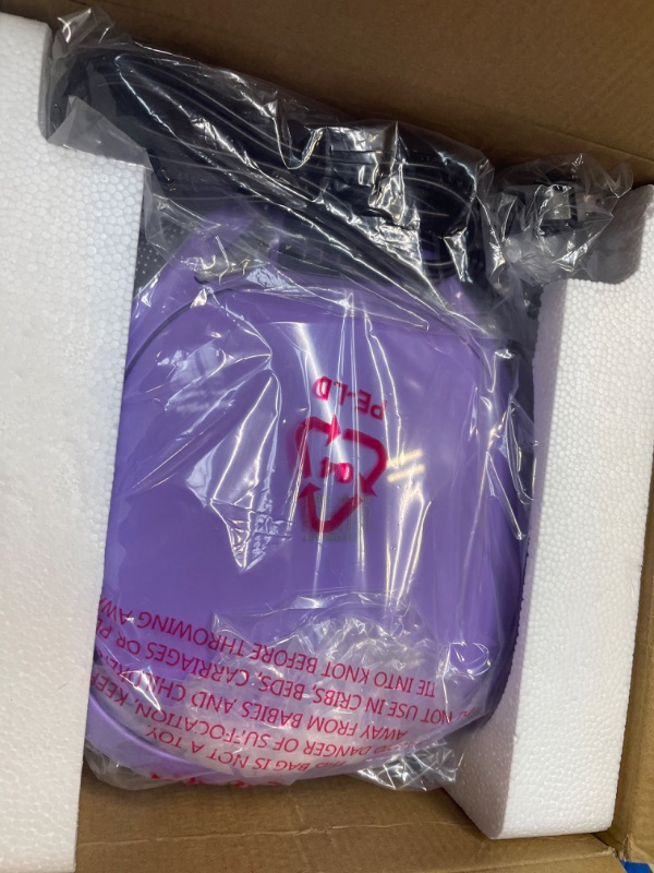 Photo 1 of Magnavox MD6924-PL Portable Top Loading CD Boombox with AM/FM Stereo Radio in Purple | CD-R/CD-RW Compatible | LED Display | AUX Port Supported | Programmable CD Player |