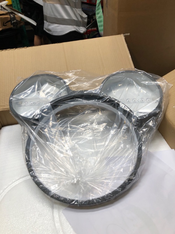 Photo 1 of ***SOLD AS PARTS*** 
XINDAR Ceiling Light LED Acrylic Flush Mount Ceiling Light Fixtures with Cartoon Mouse Head Shade for Kids Room Girls Room Children's Room Boys Room Bedroom, White Light White Mickey