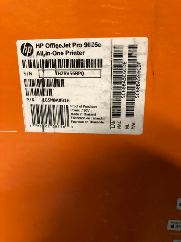 Photo 4 of HP OfficeJet Pro 9025e Wireless Color All-in-One Printer with Bonus 6 Months Instant Ink with HP+ 9025e - Advanced Printer