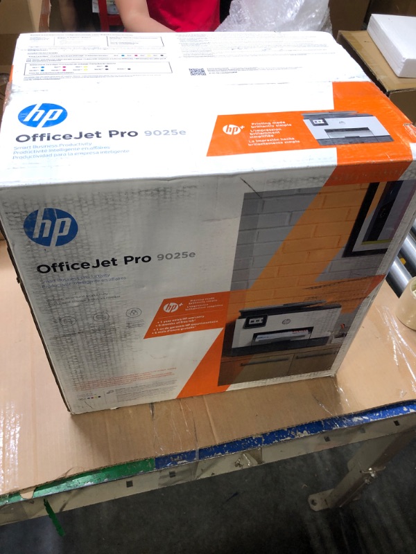 Photo 2 of HP OfficeJet Pro 9025e Wireless Color All-in-One Printer with Bonus 6 Months Instant Ink with HP+ 9025e - Advanced Printer