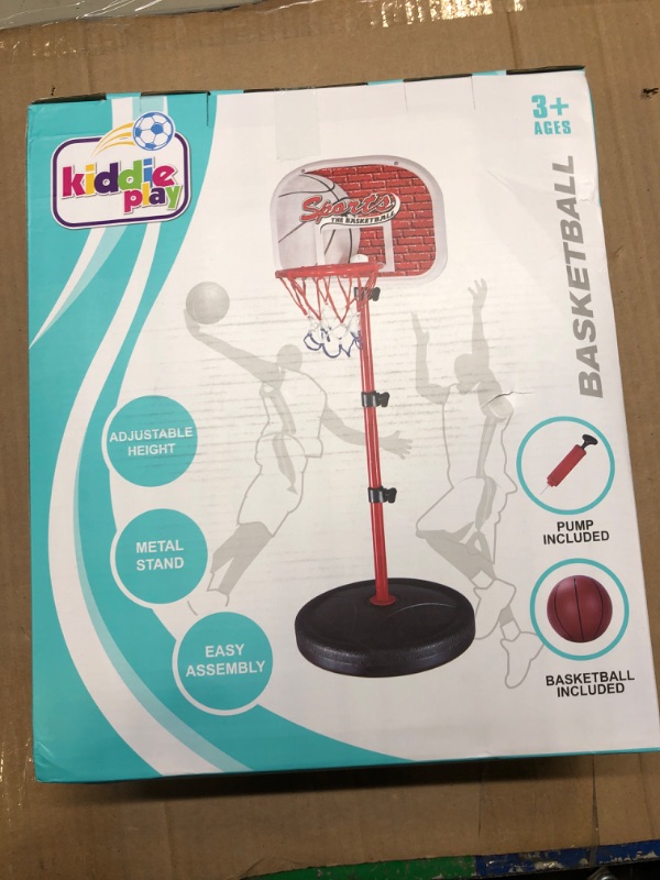 Photo 2 of Basketball Hoop for Kids Toy Set | Adjustable Height Stand 2-4 ft | Indoor & Outdoor Play for Toddler Boy & Girl