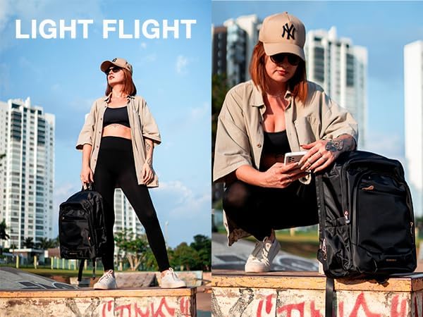 Photo 1 of LIGHT FLIGHT Travel Laptop Backpack, 17.3 Anti Theft Backpack with USB Charging Hole, Water Resistant College Bookbag, Large Capacity Computer Backpacks for Work, Black
 
