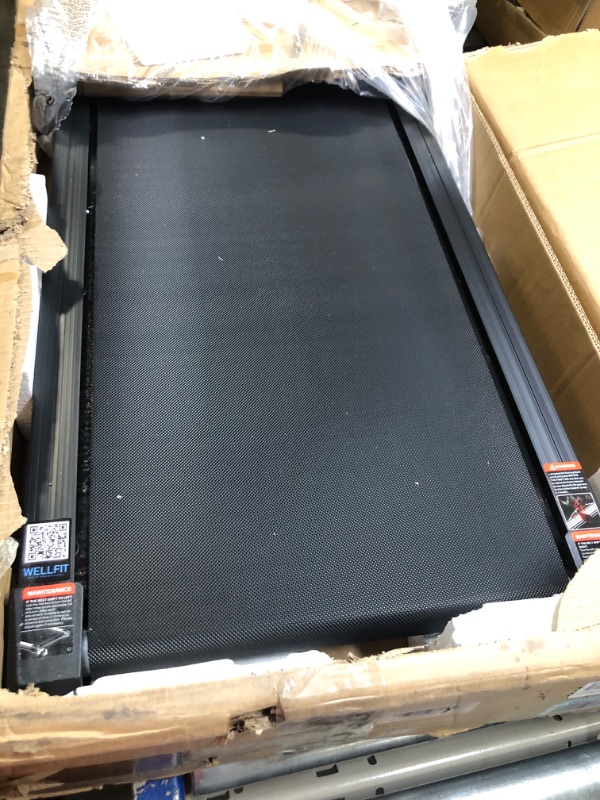 Photo 1 of Walking Pad with Incline, Walking Pad Treadmill 300lb Capacity, [Voice Control] Under Desk Treadmill Works with ZWIFT KINOMAP WELLFIT APP, 2.5HP Running Pad Small Treadmill for Home Office Apartment Up To 6% Incline + Dust Cover