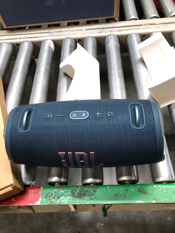 Photo 4 of JBL XTREME 3 Portable Speaker with Bluetooth, Built-in Battery, Waterproof and Dustproof Feature, and Charge Out - Blue, JBLXTREME3BLUAM (Renewed)