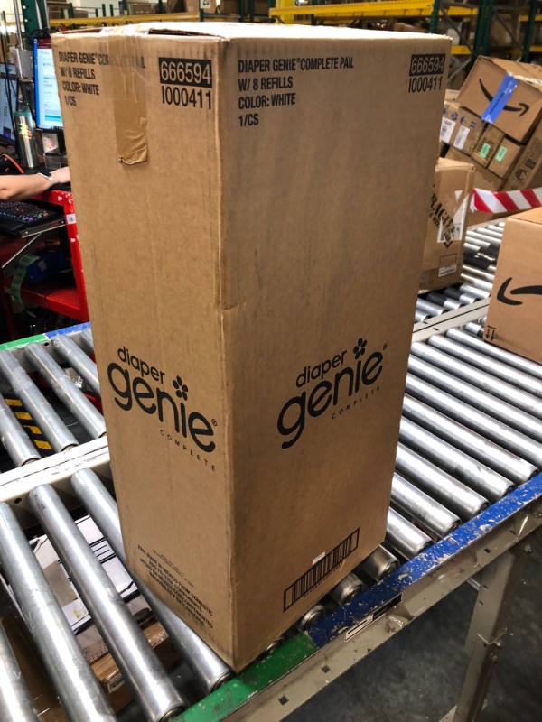 Photo 1 of Diaper Genie Signature Gift Set | Includes Easy Roll Refill with 48 Bags | Holds Up to 2256 Newborn Diapers
