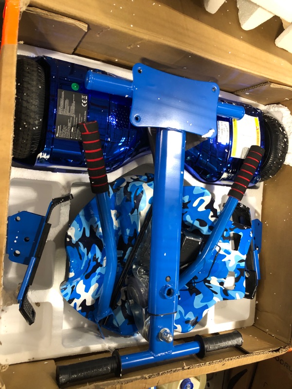 Photo 1 of EVERCROSS Hoverboard, 6.5'' Hover Board with Seat Attachment, Self Balancing Scooter with APP, Bluetooth Hoverboards for Kids & Adults