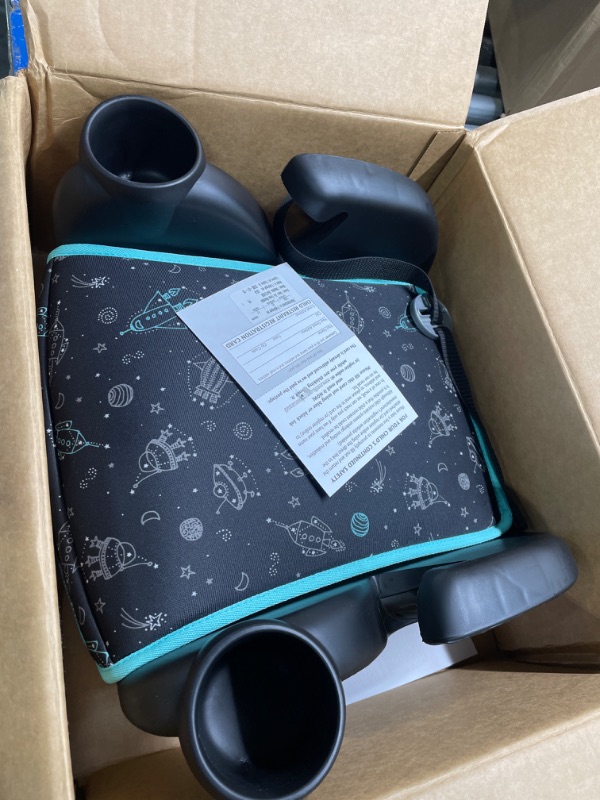 Photo 2 of Evenflo GoTime No Back Booster Car Seat (Blue Astro)