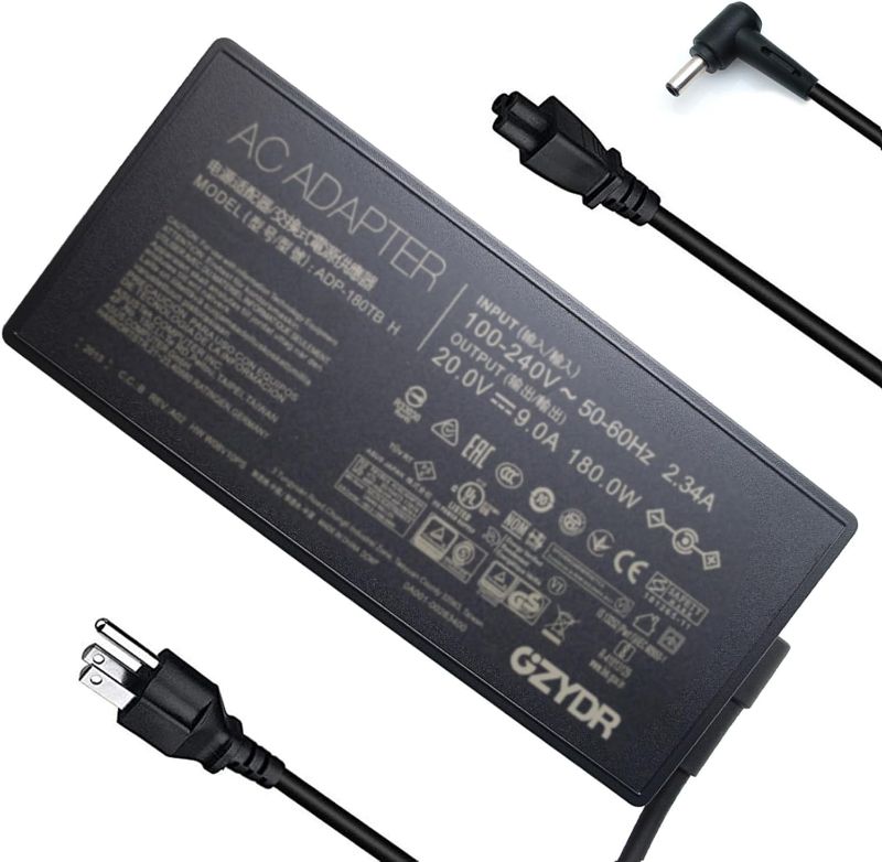 Photo 1 of ADP-180TB H 180W AC Adapter for Asus ROG Zephyrus GA502DU GA502D GA502 GA502IU GA401 GA401I GA401II GA401IV 6.0x3.7mm 20V 9A Laptop Power Supply Charger
