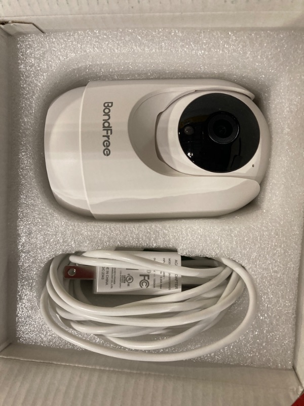 Photo 1 of BondFree Baby Monitor with Camera and Audio, 2K Smart Baby Monitor with App,Temperature& Humidity,2-Way Talk,Night Vision,14 Lullabies,Cry & Motion Detection,4X Zoom-2.4Ghz WiFi Baby Monitor