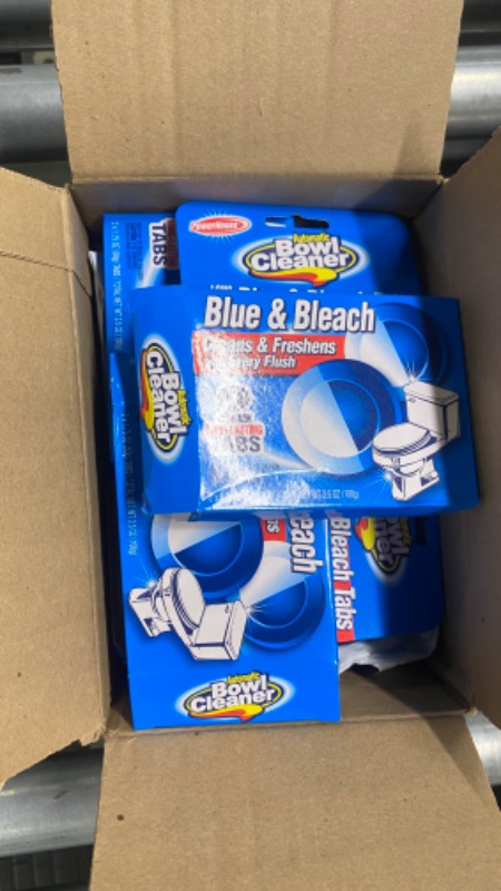 Photo 3 of **6pc ** New 381417 Powerhouse Toilet Bowl Cleaner Blue and Bleach Tabs 2Ct (12-Pack) Household Cleaner Cheap Wholesale Discount Bulk Cleaning Household Cleaner Cup