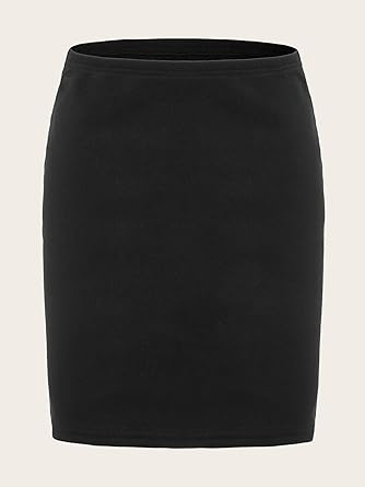 Photo 1 of Verdusa Women's Basic High Waisted Pencil Bodycon Short Skirt