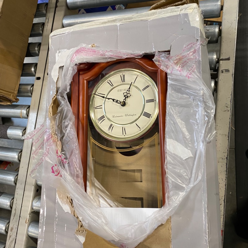 Photo 1 of SEIKO Mahogany Wall Clock with Pendulum