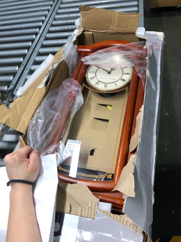 Photo 1 of SEIKO Mahogany Wall Clock with Pendulum