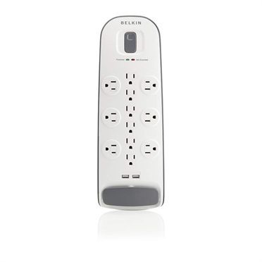 Photo 1 of Belkin 12 Outlet Surge Protector with USB Charging - Surge Protector - AC 125 V - Output Connectors: 12 - 6 Ft