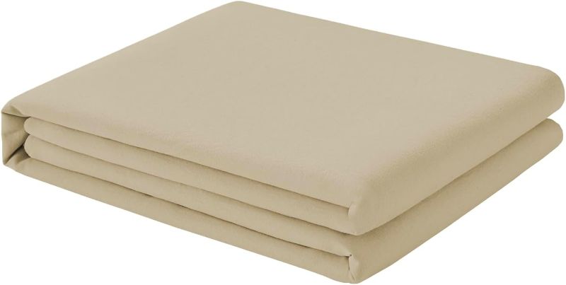 Photo 1 of  King Flat Sheet - Hotel Quality King Flat Sheet Only - Brushed Microfiber Top Sheet - Ultra Soft & Breathable - Wrinkle-Free - Easy Care - Single Flat Sheet (King, Beige)