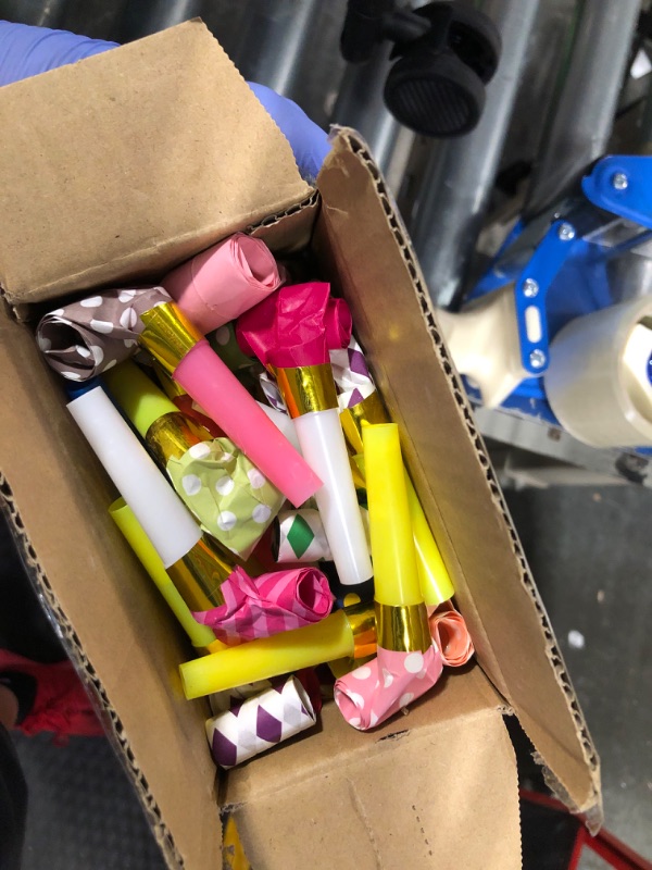 Photo 1 of 36pcs Party Blowers Noise Makers Party Favors, Fringed Colorful Party Party Blowouts Party Whistle for Birthday Games Celebration Congrats,Random Color