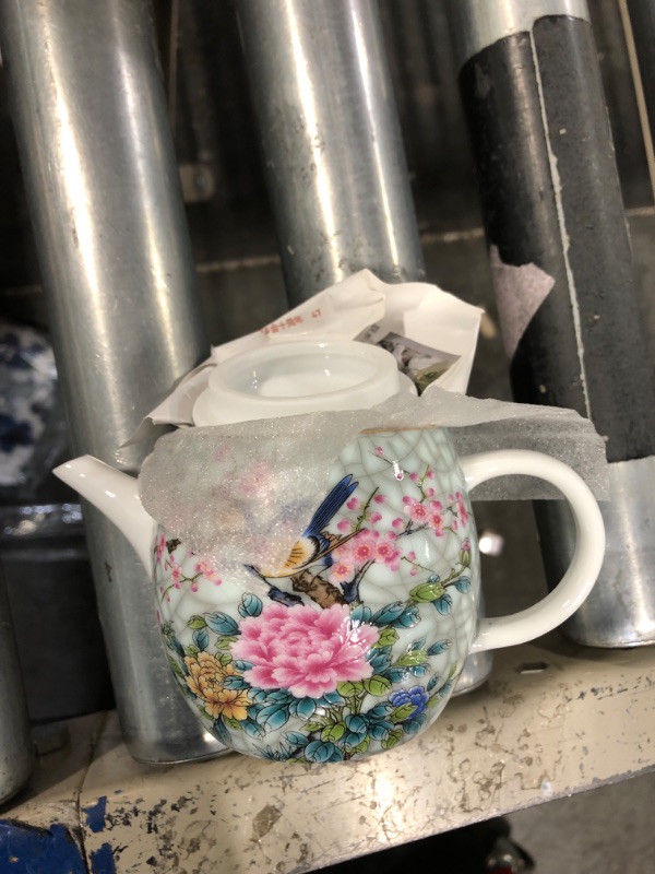 Photo 1 of 1Pc ceramic teapot japanese tea pots turkish tea pot ceramic tea kettle porcelain flower teapot large decorative teapot japanese teapot ceramics Home Teapot Tea Accessory small set