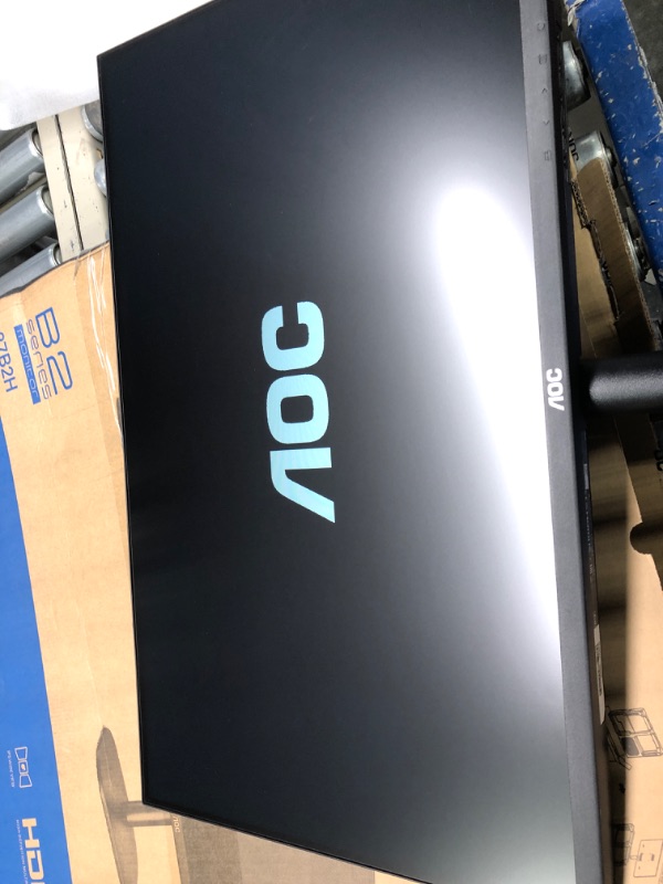 Photo 2 of AOC 27B2H 27" Full HD IPS Monitor, 3-Sided Frameless & Ultra Slim Design, HDMI and VGA inputs, Lowblue Mode, VESA compatible,Black 27" FHD with VESA mounting