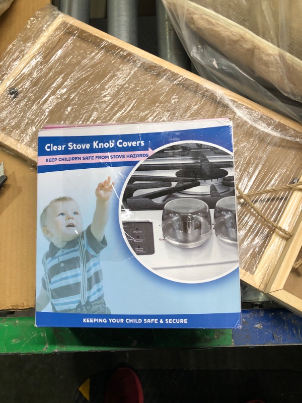 Photo 1 of Clear Stove Knob Covers (5 Pack) Child Safety Guards, Durable Design - Baby Proof - Jool Baby