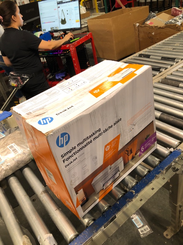 Photo 3 of HP DeskJet 4155e Wireless All-in-One Inkjet Printer - White