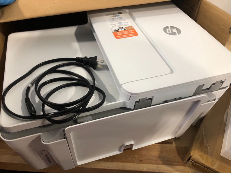 Photo 4 of HP DeskJet 4155e Wireless All-in-One Inkjet Printer - White