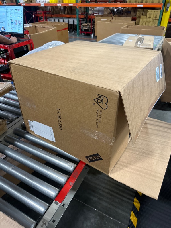 Photo 1 of IRIS UCB-LDD WeatherPro Storage Box, 74 Quart, Black, 4 Pack, Model:588781 Black/Red 74 Qt. - 4 Pack